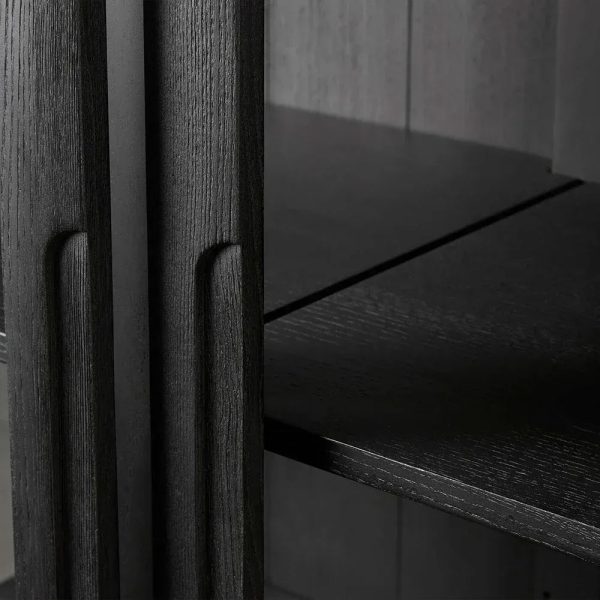 Avenue Ash Wood Display Cabinet with Sliding Glass Doors - Image 5