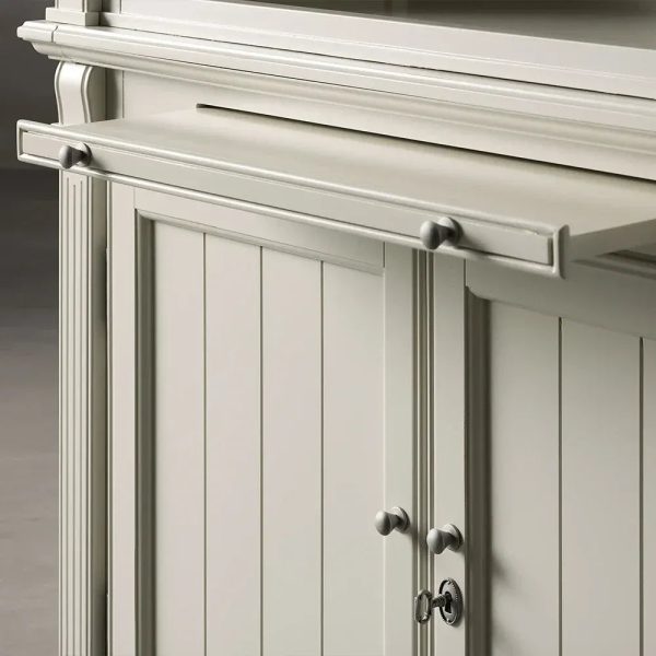Athens Old-World Modular Solid Wood Bookcase - Image 4