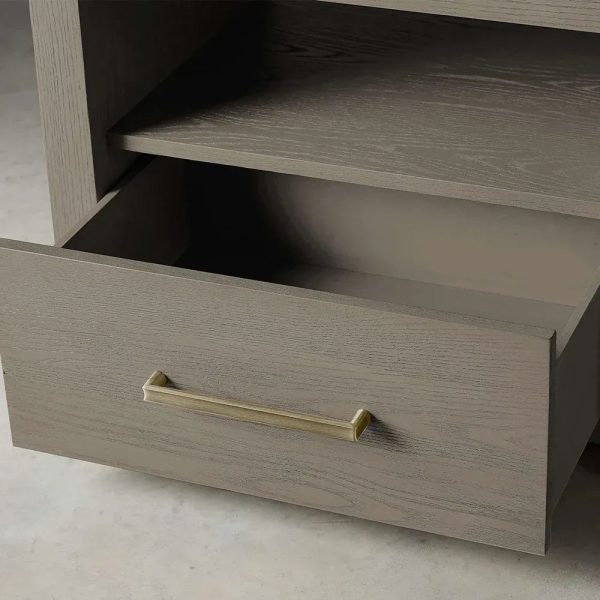 Palmer Storage Nightstand Wood Bedside Table Parsons Night side Cabinet With Drawer - Image 7