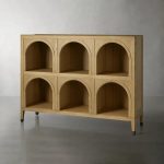 Hattie Solid Oak Arched Storage Cabinet - Image 4