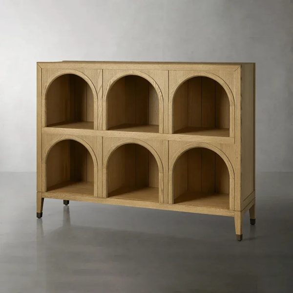 Hattie Solid Oak Arched Storage Cabinet - Image 4