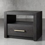 Palmer Storage Nightstand Wood Bedside Table Parsons Night side Cabinet With Drawer - Image 2