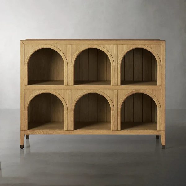 Hattie Solid Oak Arched Storage Cabinet - Image 3