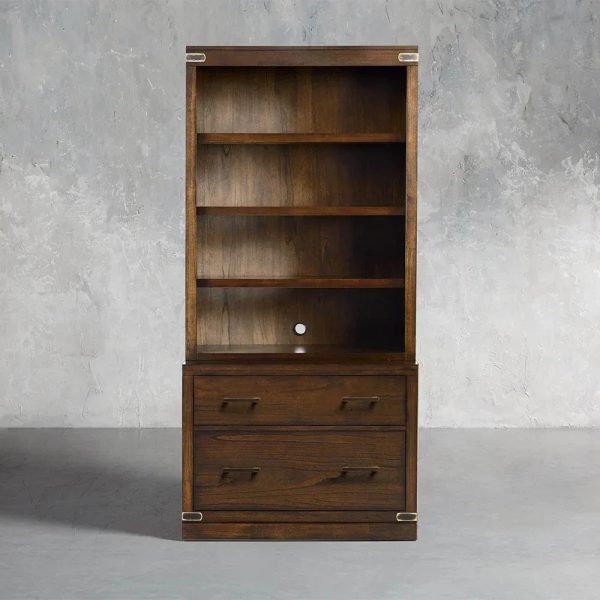 Tremont Modular Wood Bookcase Mid-Century Tall Cabinets - Image 6