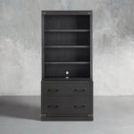 Tremont Modular Wood Bookcase Mid-Century Tall Cabinets - Image 4