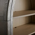 Hattie Solid Oak Open Bookcase Arch-Inspired Design Display Cabinets - Image 6
