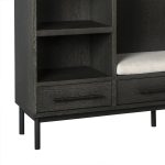 Sullivan Oak Wood Entry Cabinet Modern Rustic Entrance Lockers - Image 4