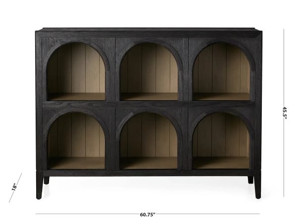 Hattie Solid Oak Arched Storage Cabinet - Image 8
