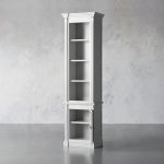Athens Narrow Bookcase Single Row Display Cabinet - Image 3