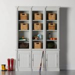 Athens Three Row Bookcase Handcrafted Wood Display Cabinet - Image 2