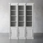 Athens Four Row Bookcase Large Wood Display Cabinet with Adjustable Shelves - Image 8
