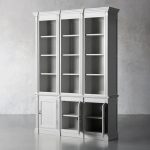 Athens Three Row Bookcase Handcrafted Wood Display Cabinet - Image 3