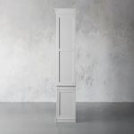 Athens Three Row Bookcase Handcrafted Wood Display Cabinet - Image 4