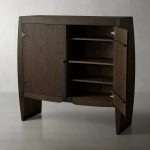 Dacia Solid Oak Storage Cabinet Vintage Sideboard - Image 2