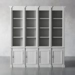 Athens Double Row Bookcase Wood Display Cabinet - Image 10