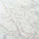 Elliot Carrara Marble Top Dining Table Rectangular White Stone Dining Table with Solid Oak Base - Image 5