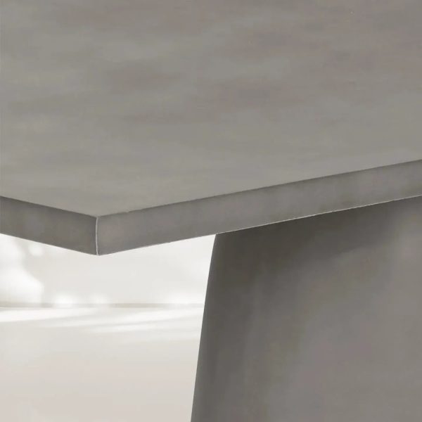 Cavallino Classico Outdoor Concrete Dining Table with Oval Base - Image 5