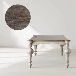 Alessia Bell'Arte Solid Poplar Wood Dining Table Antique Retro Design - Image 3