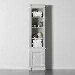 Athens Narrow Bookcase Single Row Display Cabinet - Image 2