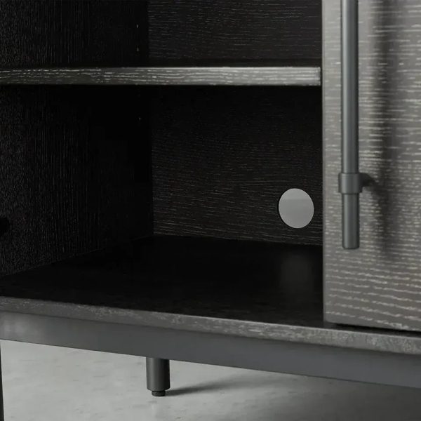 Sullivan Oak Wood Hall Chest Modern Rural Sideboards Entrance Cabinets - Image 9
