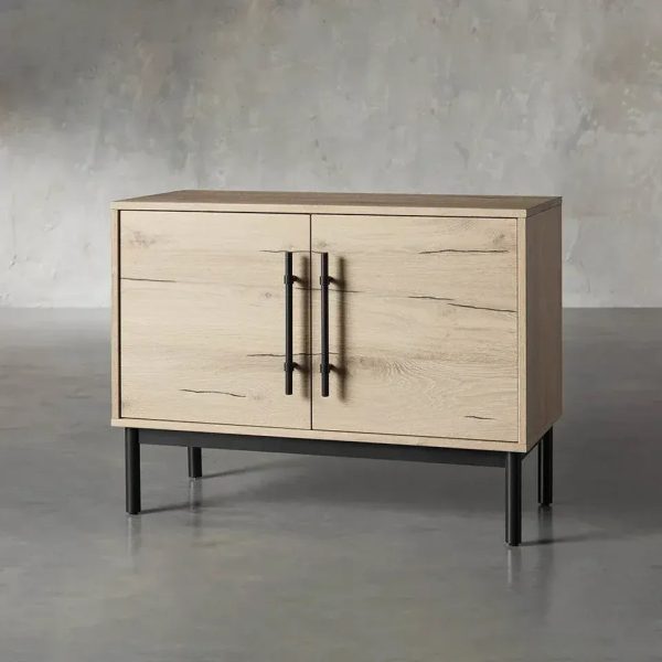 Sullivan Oak Wood Hall Chest Modern Rural Sideboards Entrance Cabinets - Image 3