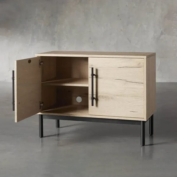 Sullivan Oak Wood Hall Chest Modern Rural Sideboards Entrance Cabinets - Image 4