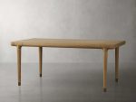 Eletta White Oak Wood Expandable Dining Table with 15″ Extensions Allow - Image 2