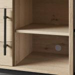 Sullivan Oak Wood Hall Chest Modern Rural Sideboards Entrance Cabinets - Image 6