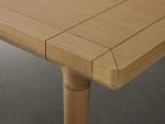 Eletta White Oak Wood Expandable Dining Table with 15″ Extensions Allow - Image 4