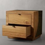 Acacius Closed Wood bedside Nightstand Yukas night side table 2 Drawers - Image 3