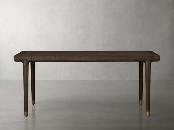 Eletta White Oak Wood Expandable Dining Table with 15″ Extensions Allow - Image 6