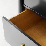 Lavenir French-Inspired Gloss Black Drawer Armoire - Image 7