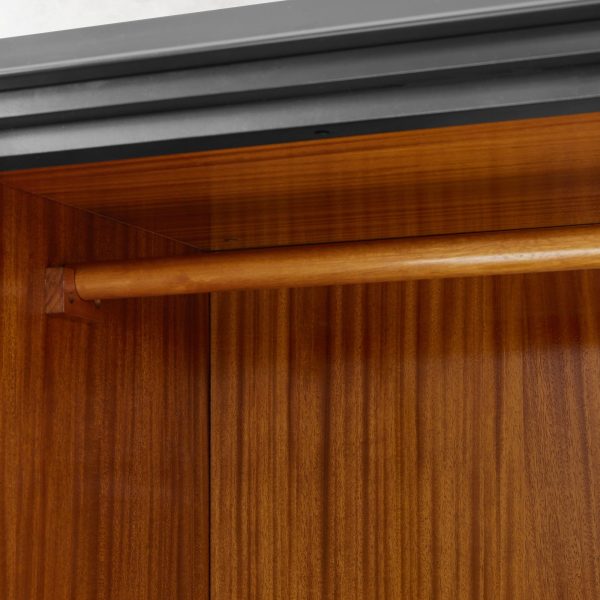 Lavenir French-Inspired Gloss Black Drawer Armoire - Image 5
