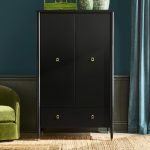 Lavenir French-Inspired Gloss Black Drawer Armoire - Image 2