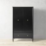 Lavenir French-Inspired Gloss Black Drawer Armoire - Image 8