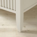 Louis 3-Drawer Fluted Nightstand Wood Bedside Storage Cabinet - Image 12