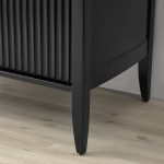 Louis Wood Bar Cabinet Constructivist-Inspired Wine Cabinet With Drawer - Image 13