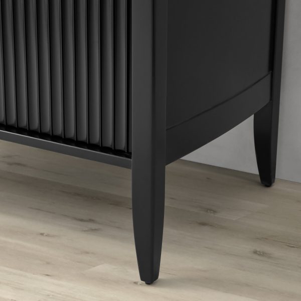 Louis Wood Bar Cabinet Constructivist-Inspired Wine Cabinet With Drawer - Image 13