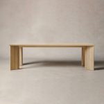Yorn Wood Rectangular Dining Table with Angled Leg Design Base - Image 8