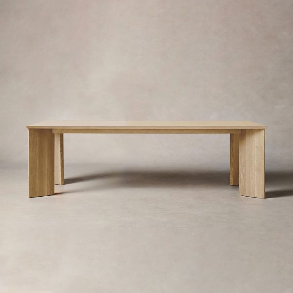 Yorn Wood Rectangular Dining Table with Angled Leg Design Base - Image 8