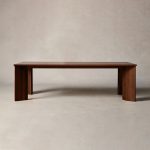 Yorn Wood Rectangular Dining Table with Angled Leg Design Base - Image 9
