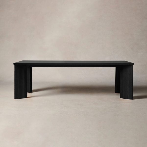 Yorn Wood Rectangular Dining Table with Angled Leg Design Base - Image 10