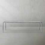 Thaddeus Metal Glass Rectangular Dining Table Hand-Forged Kitchen Table - Image 3