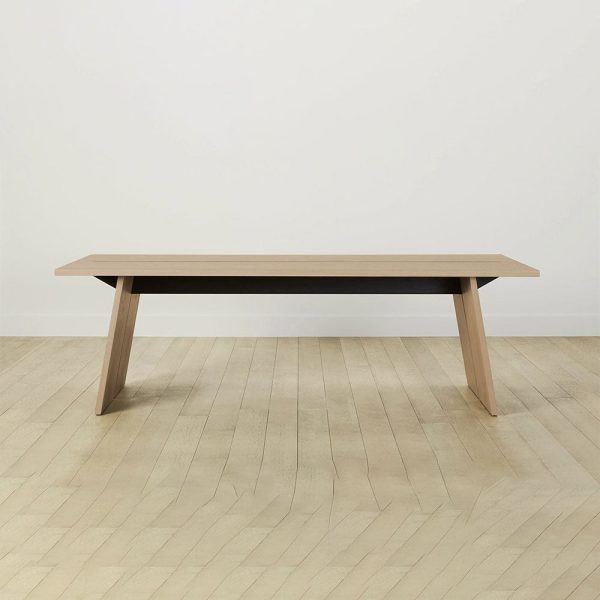 Carlisy Ash Wood Rectangle Dining Table Rural Style - Image 14