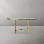 Thaddeus Metal Glass Round Dining Table Hand-Forged Kitchen Table - Image 6