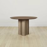 Reade Round Ash Wood Dining Table with Columnar Legs - Image 5