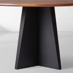 Modern Simplicity Jacob Round Dining Tablewith Vertex Solid Iron Base - Image 2