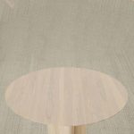 Reade Round Ash Wood Dining Table with Columnar Legs - Image 3