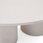 Cascade Outdoor Concrete Coffee Table Durable Sofa Center Tea Table - Image 5