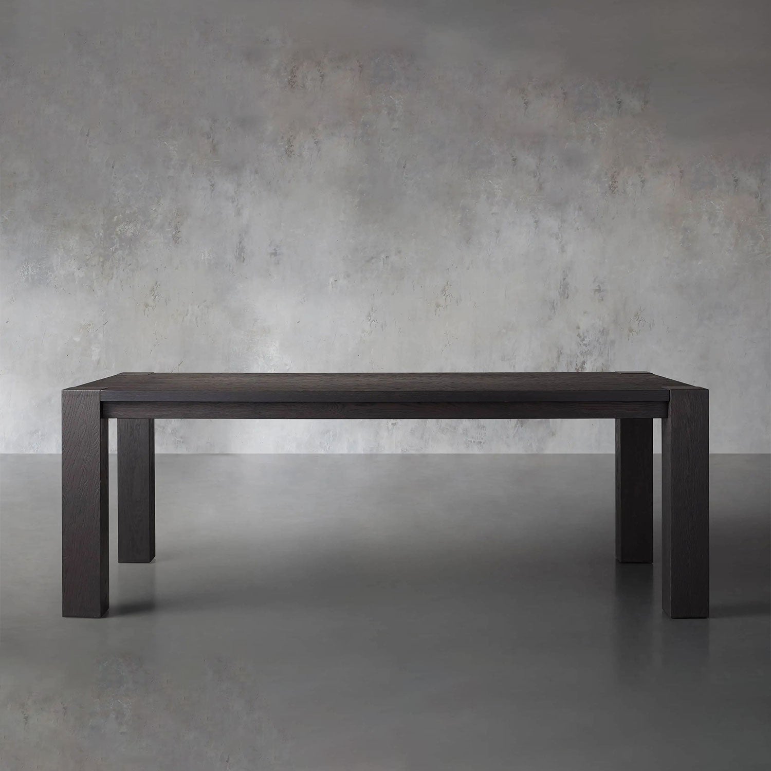 scasqw2eqwd.jpg Parsons Rectangle Dining Table with Solid Romanian Oak - Image 1